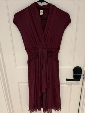 Women's Midi Dress - Wine - Size Large